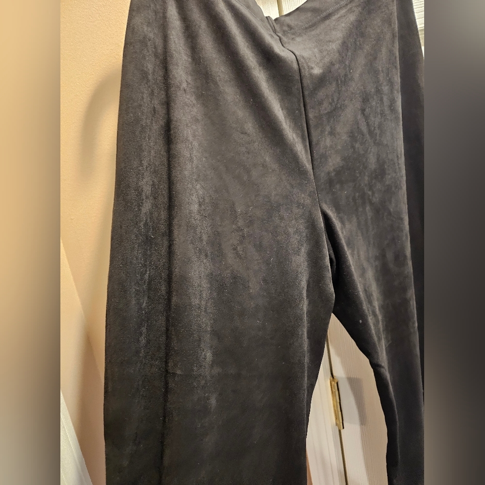 Express High Waisted Faux Suede Leggings Size L NWT - Picture 3 of 7